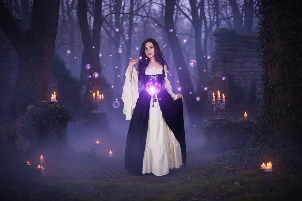Medieval Dress - Sorceress Sanctuary Dark blue / S-Dark blue / M-Dark blue / L-Dark blue / XL-Dark blue / XXL