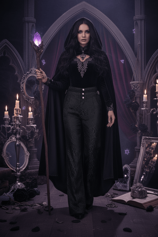 Medieval Gothic Pants - Sorceress Sanctuary Black / L-Black / M-Black / S-Black / XL-Black / XXL