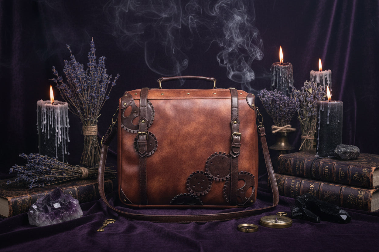 Medieval Retro Bag - Sorceress Sanctuary Brown