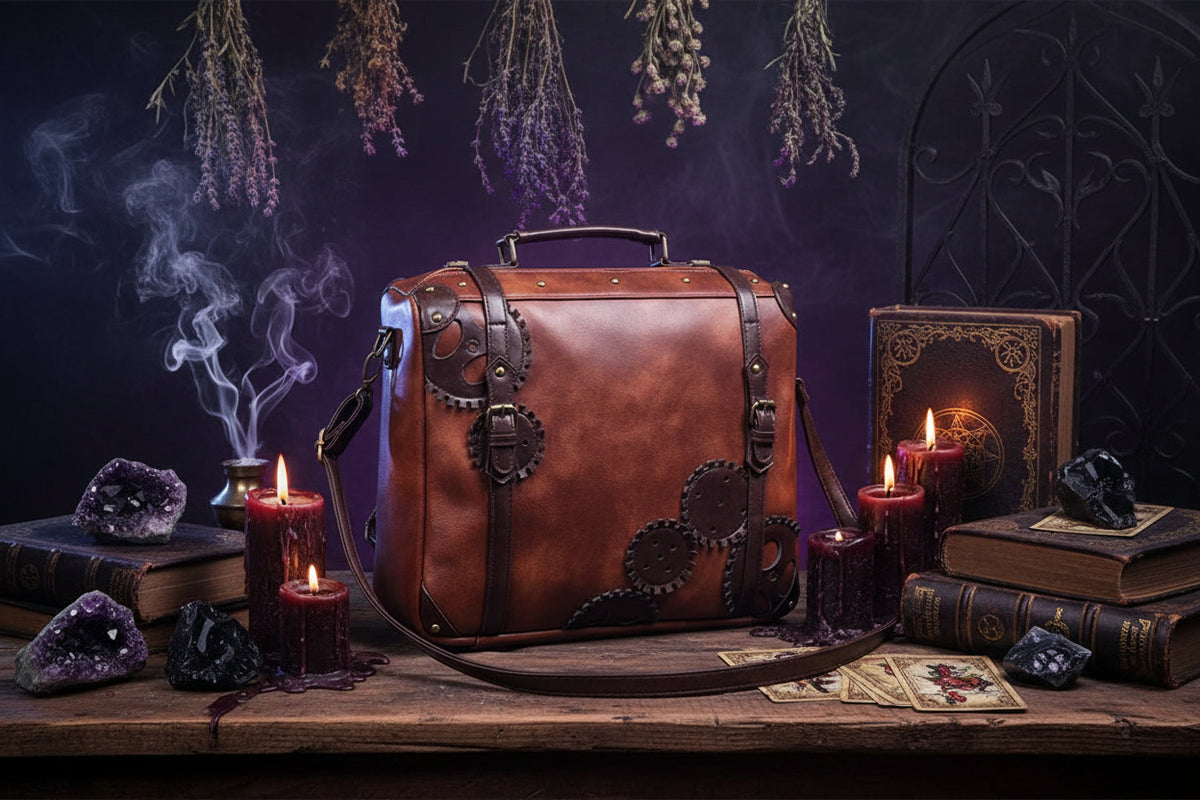 Medieval Retro Bag - Sorceress Sanctuary Brown