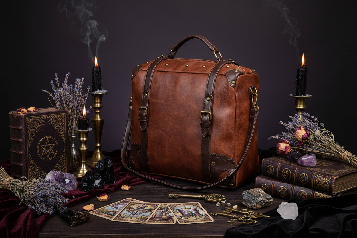 Medieval Retro Bag - Sorceress Sanctuary Brown