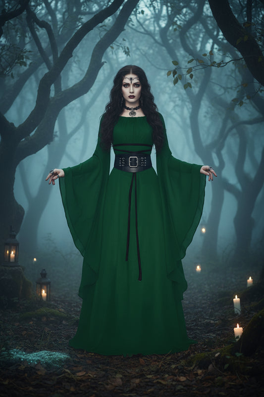 Irregular Women's Dress for Halloween Costume Sorceress Sanctuary