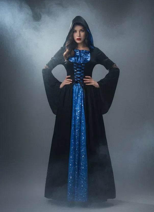 Medieval Witch Outfit - Sorceress Sanctuary Black / S-Black / M-Black / L-Black / XL-Black / 2XL