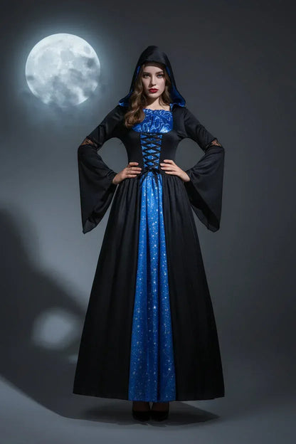 Medieval Witch Outfit - Sorceress Sanctuary Black / S-Black / M-Black / L-Black / XL-Black / 2XL