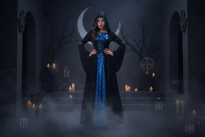 Medieval Witch Outfit - Sorceress Sanctuary Black / S-Black / M-Black / L-Black / XL-Black / 2XL