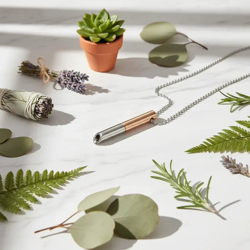 Meditation Mindfulness Necklace - Sorceress Sanctuary steel color-Rose gold-black-gold