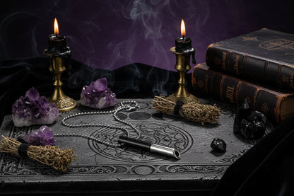 Meditation Mindfulness Necklace - Sorceress Sanctuary steel color-Rose gold-black-gold