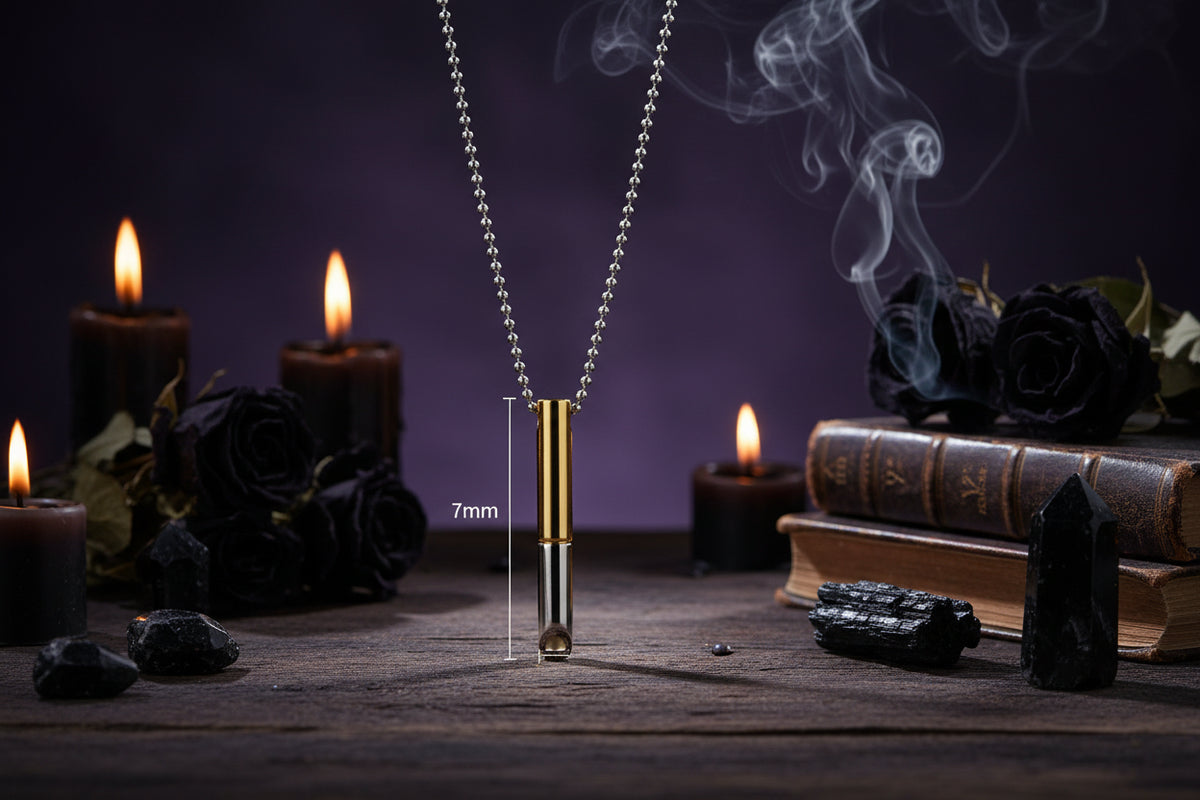 Meditation Mindfulness Necklace - Sorceress Sanctuary steel color-Rose gold-black-gold