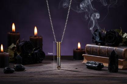 Meditation Mindfulness Necklace - Sorceress Sanctuary steel color-Rose gold-black-gold