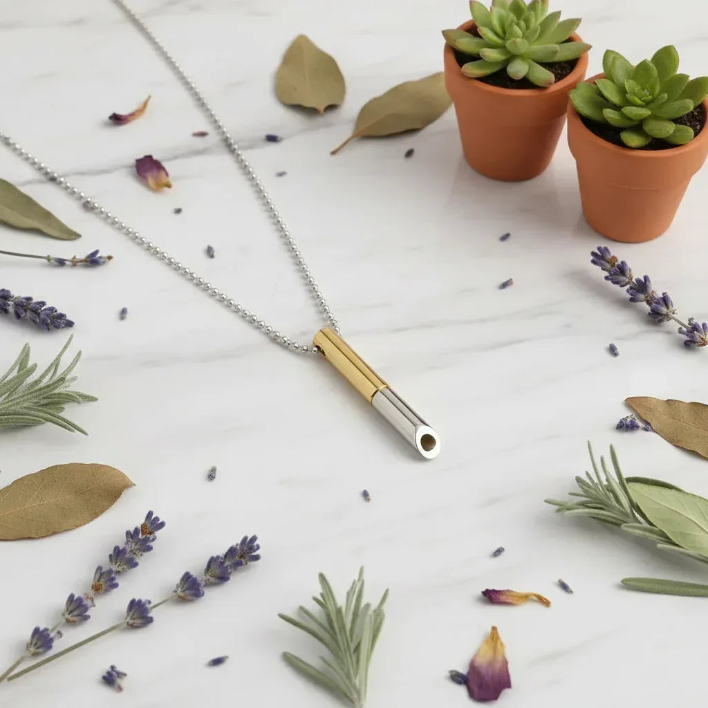 Meditation Mindfulness Necklace - Sorceress Sanctuary steel color-Rose gold-black-gold