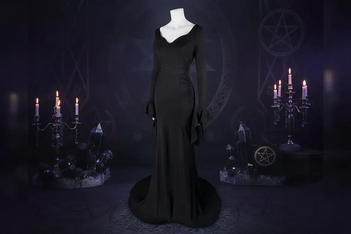 Midnight Enchantress Dress - Sorceress Sanctuary Black / XS-Black / S-Black / M-Black / L-Black / XL