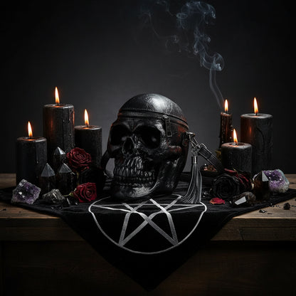 Skull Head Shoulder and Tote Bag Sorceress Sanctuary