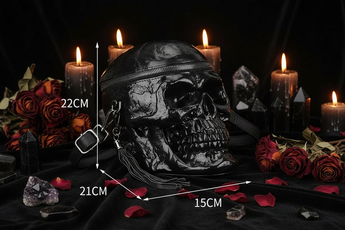 Skull Head Shoulder and Tote Bag Sorceress Sanctuary