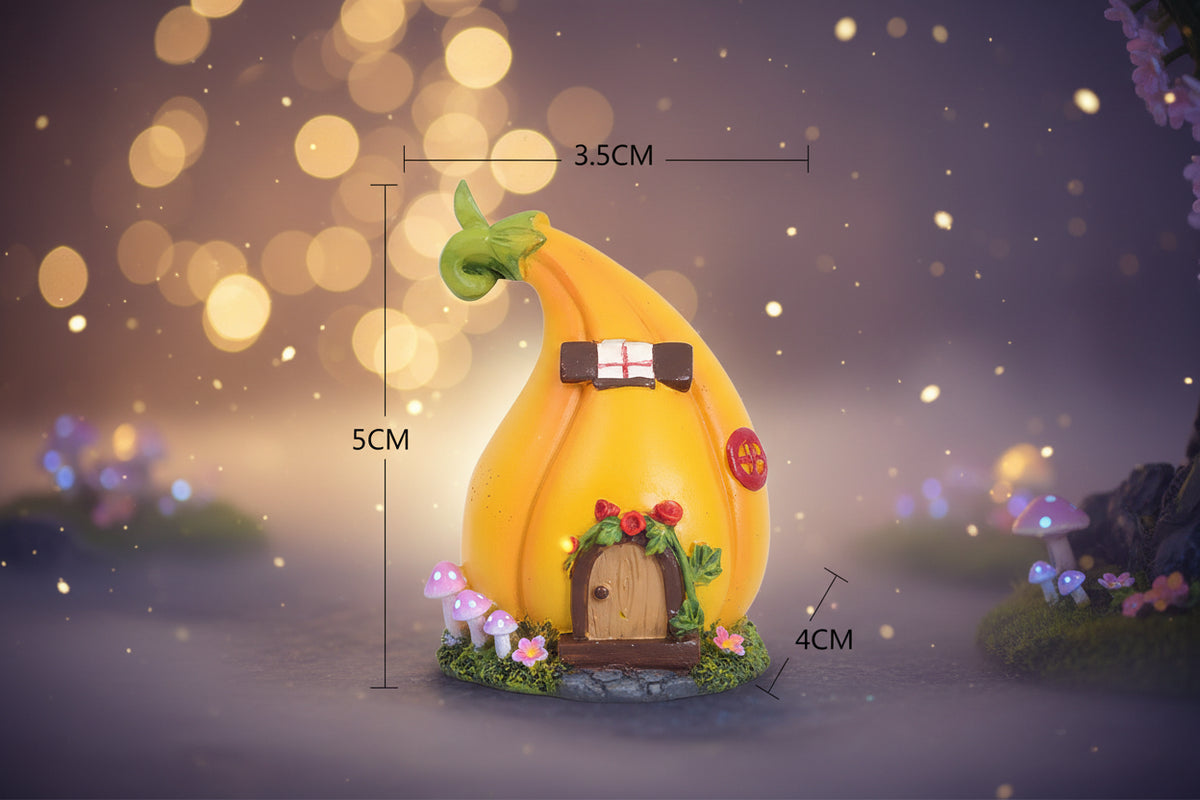Mini Fairy Houses - Sorceress Sanctuary Mushroom-Pumpkin