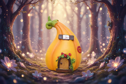 Mini Fairy Houses - Sorceress Sanctuary Mushroom-Pumpkin