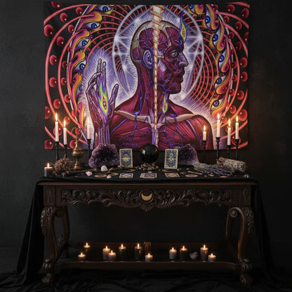 Mixed Mystical Tapestries - Sorceress Sanctuary Maths / Brushed Cloth 95x75cm-Maths / Brushed Cloth 150x100cm-Maths / Brushed Cloth 150x130cm-Maths / Brushed Cloth 200x150cm-Maths / Brushed Cloth 230x180cm