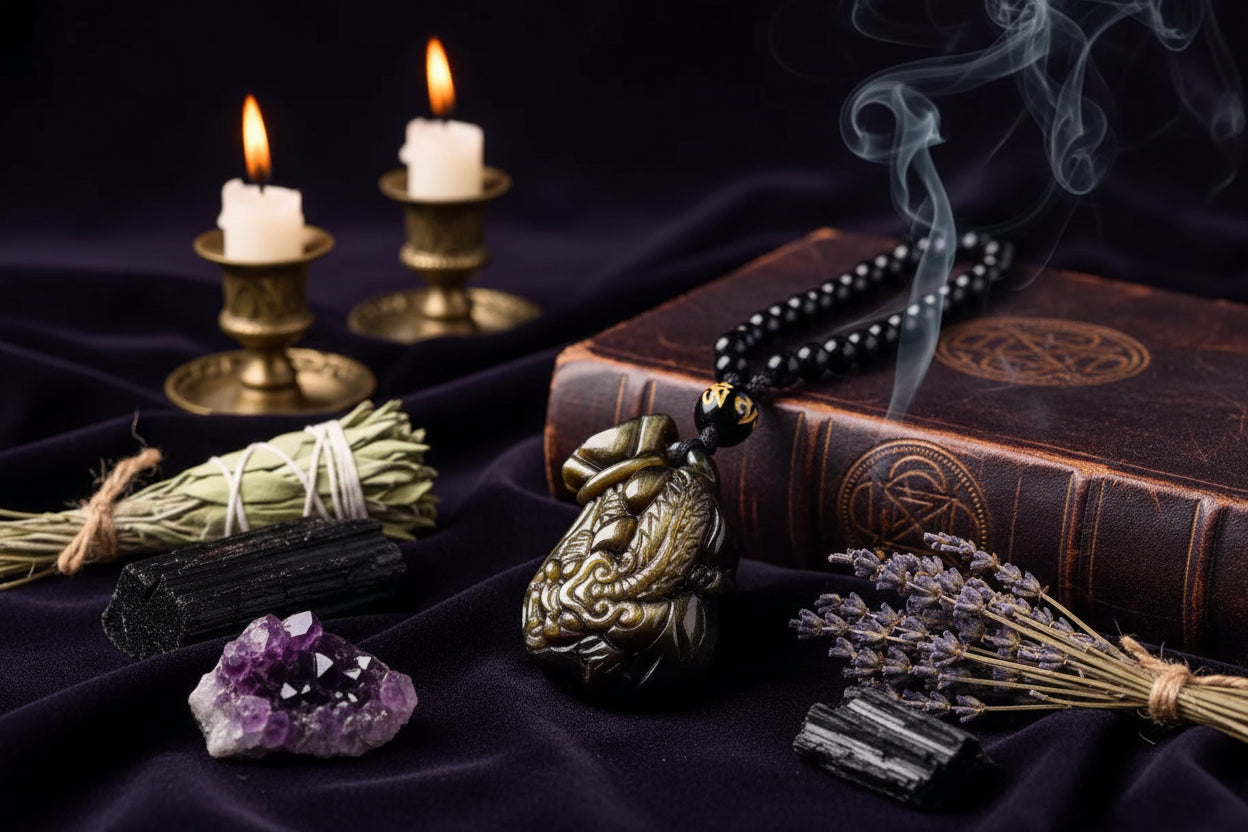 Money Bag Necklace - Sorceress Sanctuary Gold