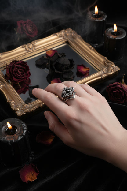 Moon Goddess Alloy Engagement Ring for Women Sorceress Sanctuary