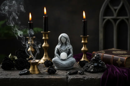 Moon Goddess Statue - Sorceress Sanctuary Moon Goddess / 8*5*4cm