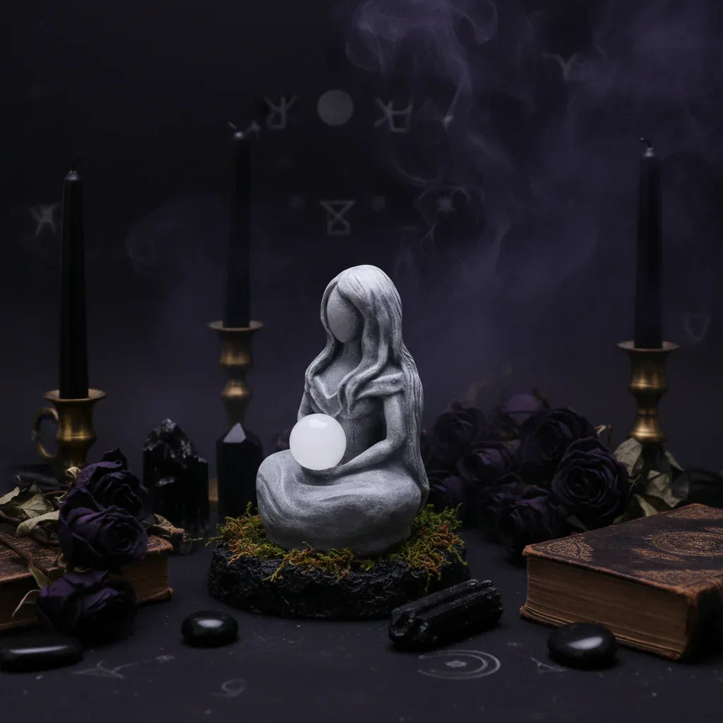 Moon Goddess Statue - Sorceress Sanctuary Moon Goddess / 8*5*4cm