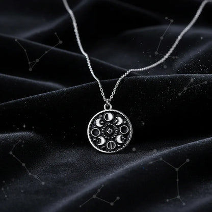 Moon Phase Necklace - Sorceress Sanctuary Silver-Gold-Rose Gold