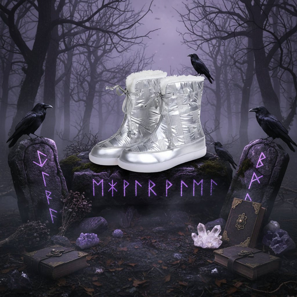 Women's Mid-Boots in Warm Velvet Cotton Material Sorceress Sanctuary
