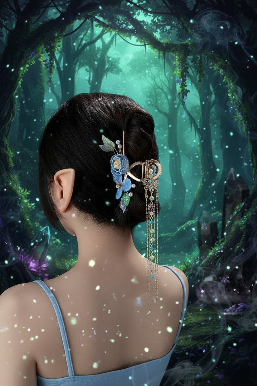 Handmade Lily of the Valley Hanfu Headdress Clip Sorceress Sanctuary