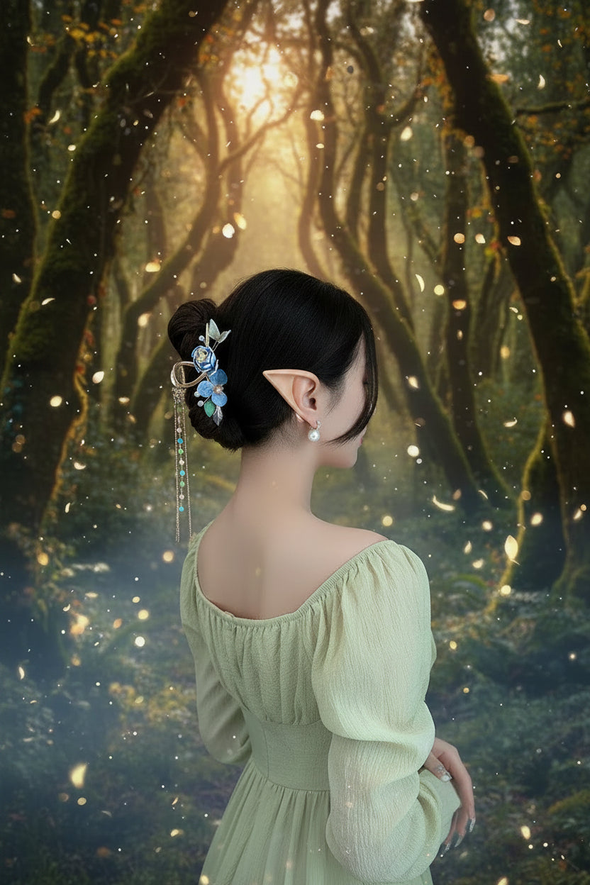 Handmade Lily of the Valley Hanfu Headdress Clip Sorceress Sanctuary