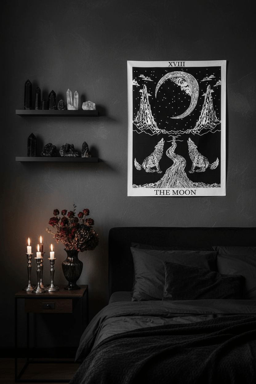Moonfang Wolf Tapestry Sorceress Sanctuary