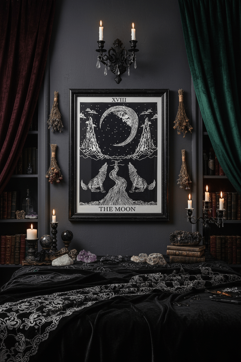 Moonfang Wolf Tapestry Sorceress Sanctuary