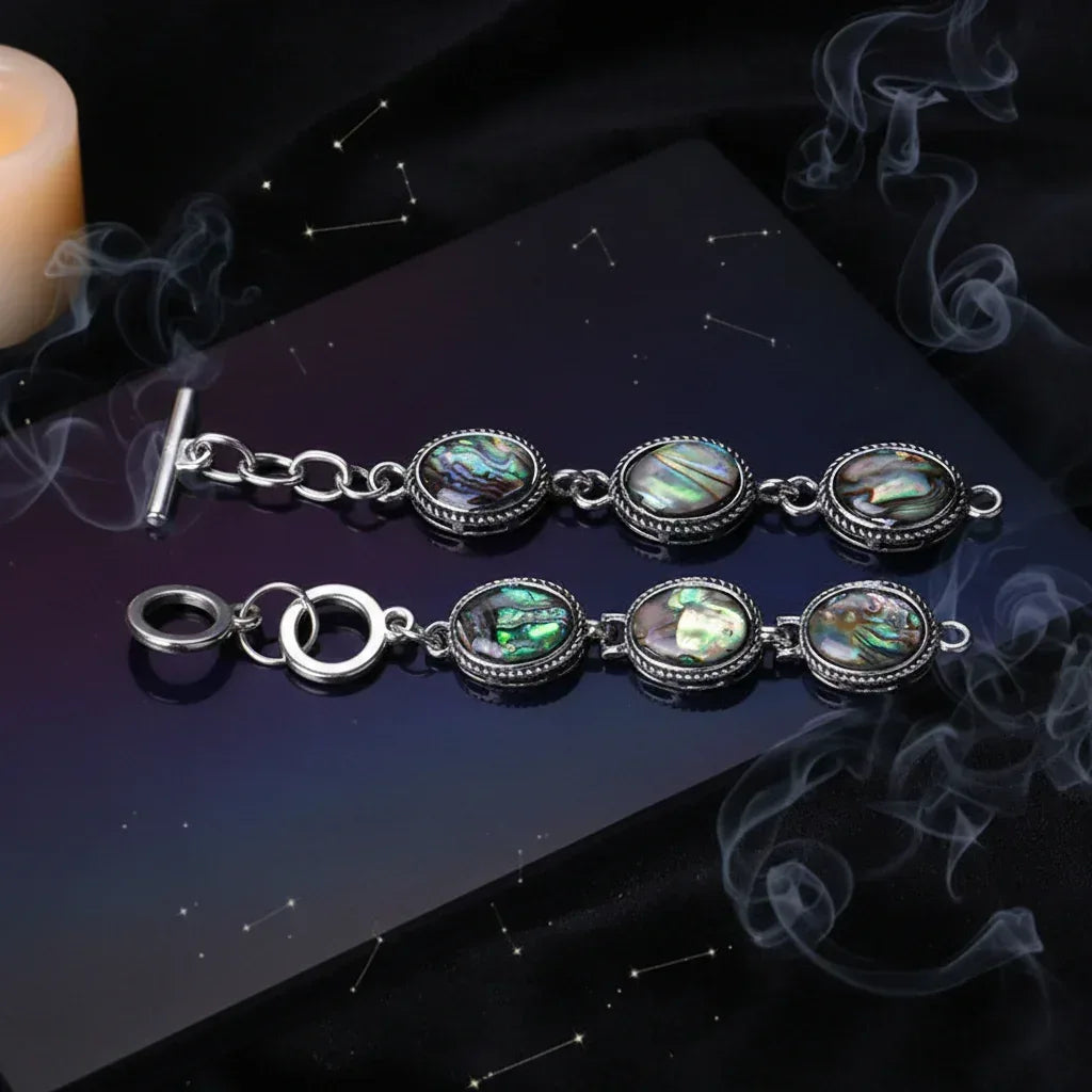 Moonlight Orb Bracelet - Sorceress Sanctuary Ancient Silver 0110