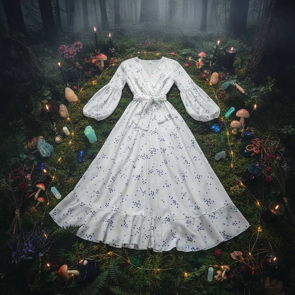 Polka Dot French Dress by Goddess Fan Danya Sorceress Sanctuary