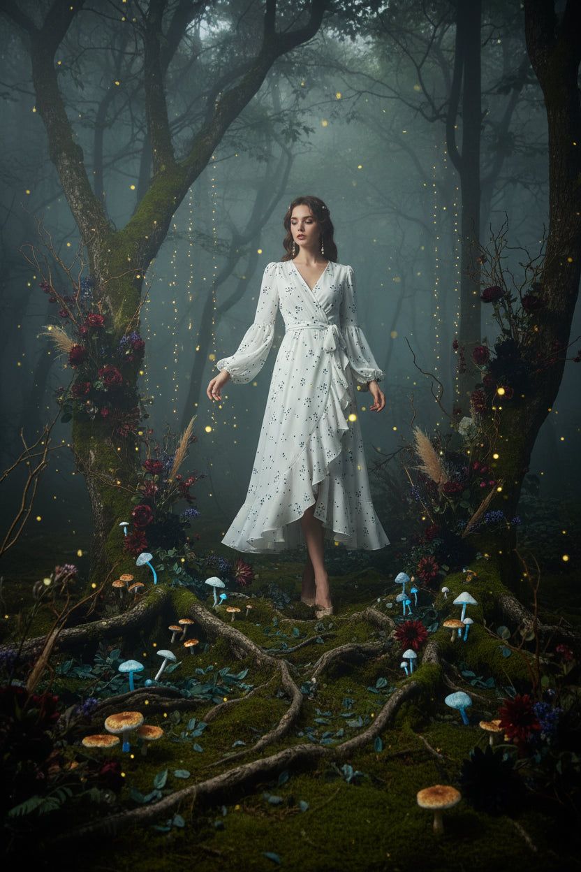 Polka Dot French Dress by Goddess Fan Danya Sorceress Sanctuary