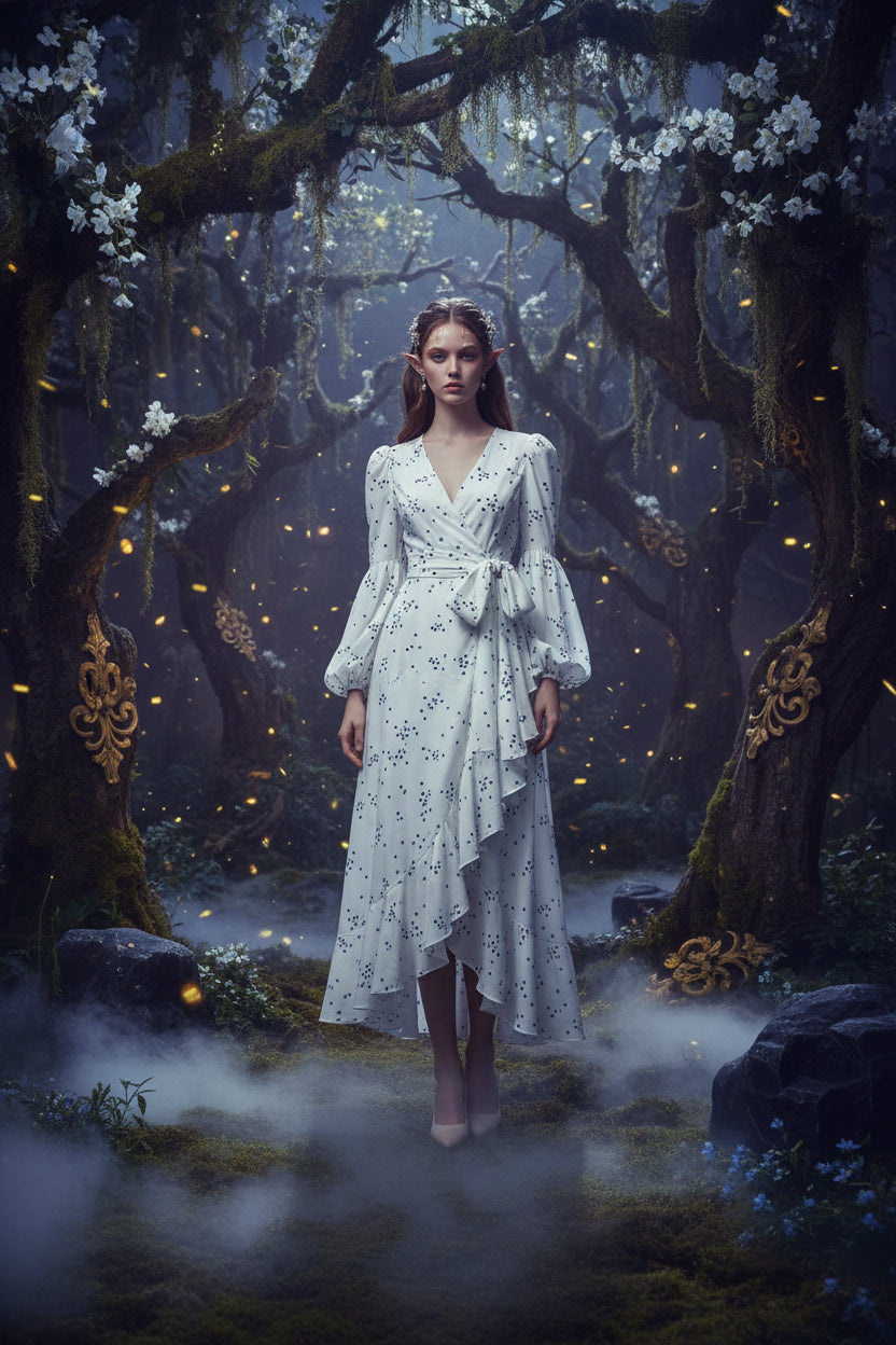 Polka Dot French Dress by Goddess Fan Danya Sorceress Sanctuary