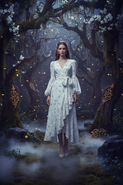 Polka Dot French Dress by Goddess Fan Danya Sorceress Sanctuary