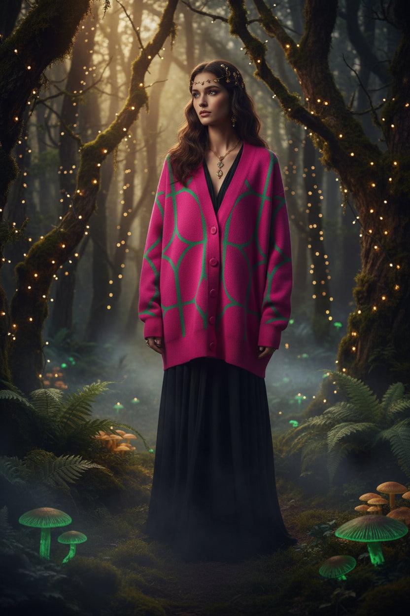 Moonweave Jacquard Cardigan Sorceress Sanctuary