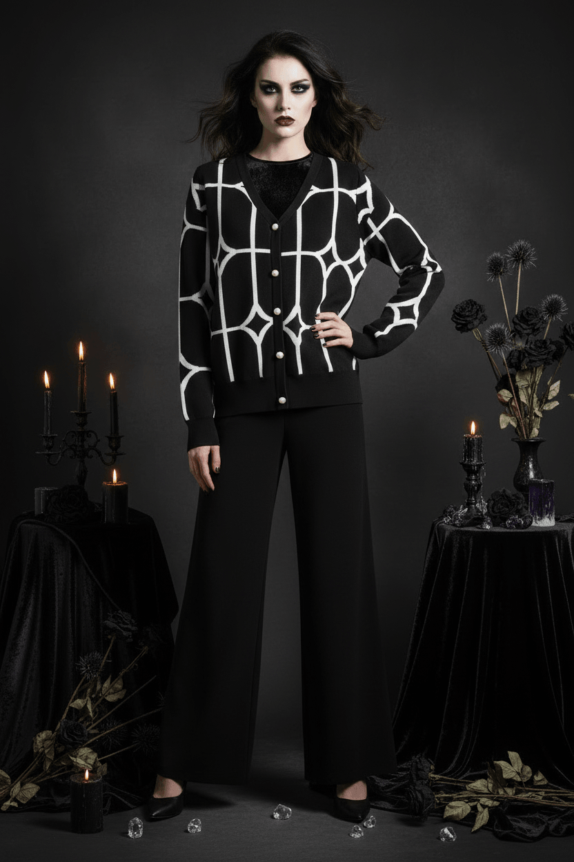 Moonweave Jacquard Cardigan Sorceress Sanctuary