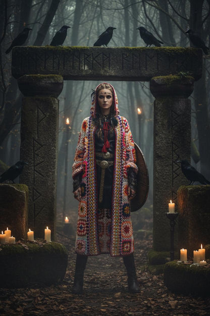 Moonweaver Crochet Coat Sorceress Sanctuary