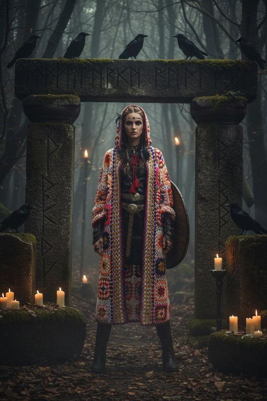 Moonweaver Crochet Coat Sorceress Sanctuary