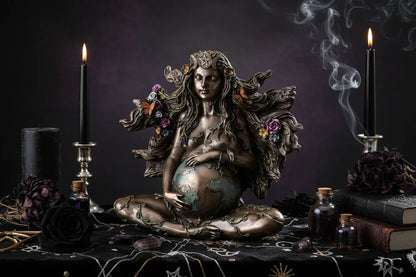 Mother Earth Statue - Sorceress Sanctuary Mother Earth Gaia 14*7*14cm