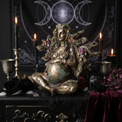 Mother Earth Statue - Sorceress Sanctuary Mother Earth Gaia 14*7*14cm