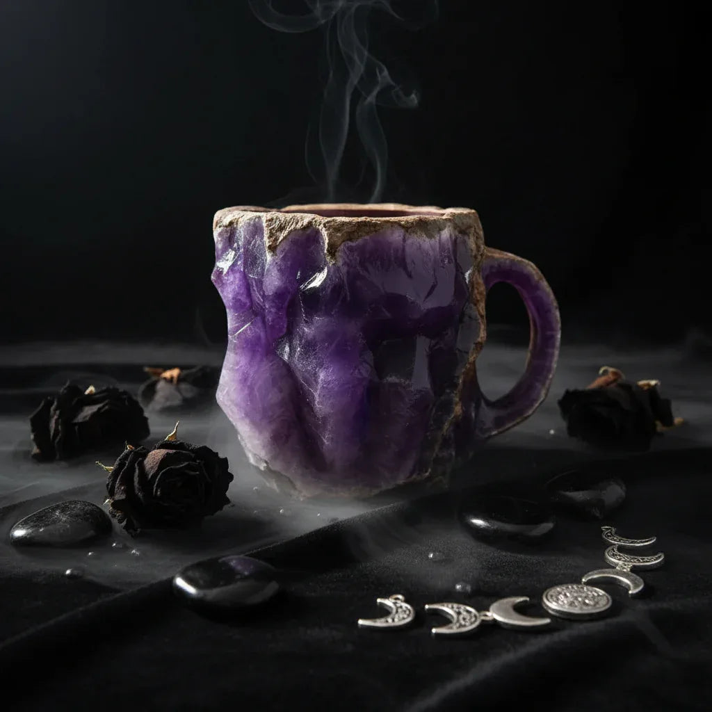 Enchanted Crystal Mug - Sorceress Sanctuary Pink Flat Mouthed Inner Liner / 10CM High-Volcano Red Flat Mouthed Inner Liner / 10CM High-Sky Blue Flat Mouthed Inner Liner / 10CM High-Rock Flat Mouthed Inner Liner / 10CM High-Pink  No Inner Liner / 10CM High