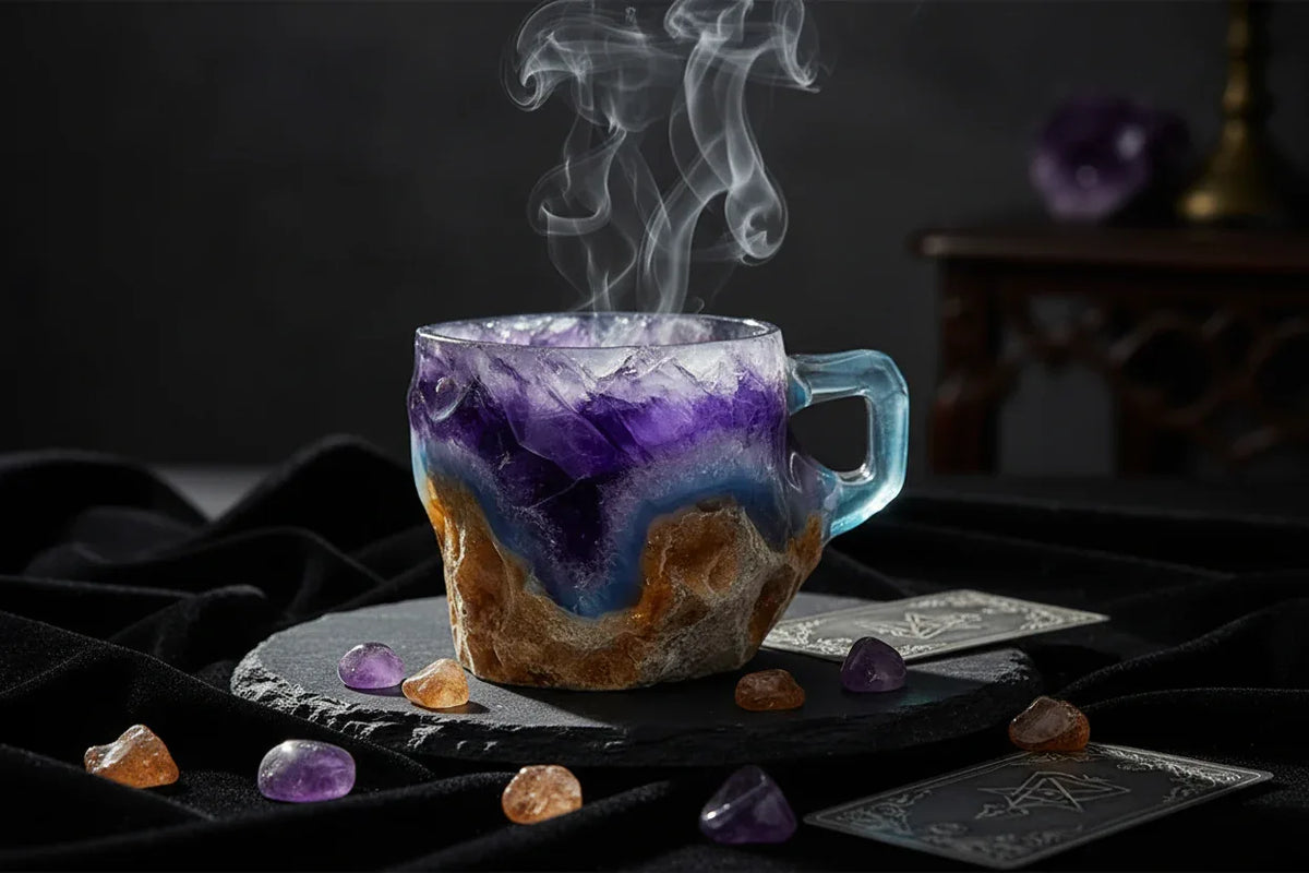 Enchanted Crystal Mug - Sorceress Sanctuary Pink Flat Mouthed Inner Liner / 10CM High-Volcano Red Flat Mouthed Inner Liner / 10CM High-Sky Blue Flat Mouthed Inner Liner / 10CM High-Rock Flat Mouthed Inner Liner / 10CM High-Pink  No Inner Liner / 10CM High