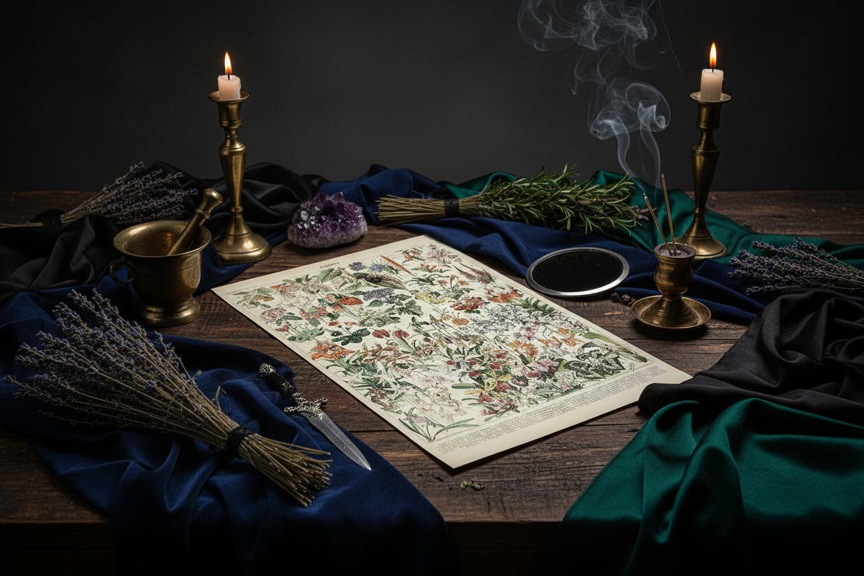 Mushroom Biology Poster - Sorceress Sanctuary 1 (without box) / 13x18cm(5x7in)-1 (without box) / 20x25cm(8x10in)-1 (without box) / 30x40cm(12x16in)-1 (without box) / 40x50cm(16x20in)-1 (without box) / 40x60cm(16x24in)