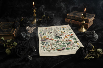 Mushroom Biology Poster - Sorceress Sanctuary 1 (without box) / 13x18cm(5x7in)-1 (without box) / 20x25cm(8x10in)-1 (without box) / 30x40cm(12x16in)-1 (without box) / 40x50cm(16x20in)-1 (without box) / 40x60cm(16x24in)