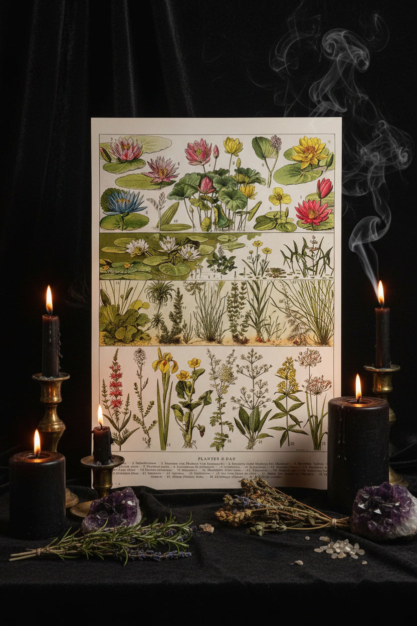 Mushroom Biology Poster - Sorceress Sanctuary 1 (without box) / 13x18cm(5x7in)-1 (without box) / 20x25cm(8x10in)-1 (without box) / 30x40cm(12x16in)-1 (without box) / 40x50cm(16x20in)-1 (without box) / 40x60cm(16x24in)