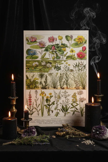 Mushroom Biology Poster - Sorceress Sanctuary 1 (without box) / 13x18cm(5x7in)-1 (without box) / 20x25cm(8x10in)-1 (without box) / 30x40cm(12x16in)-1 (without box) / 40x50cm(16x20in)-1 (without box) / 40x60cm(16x24in)
