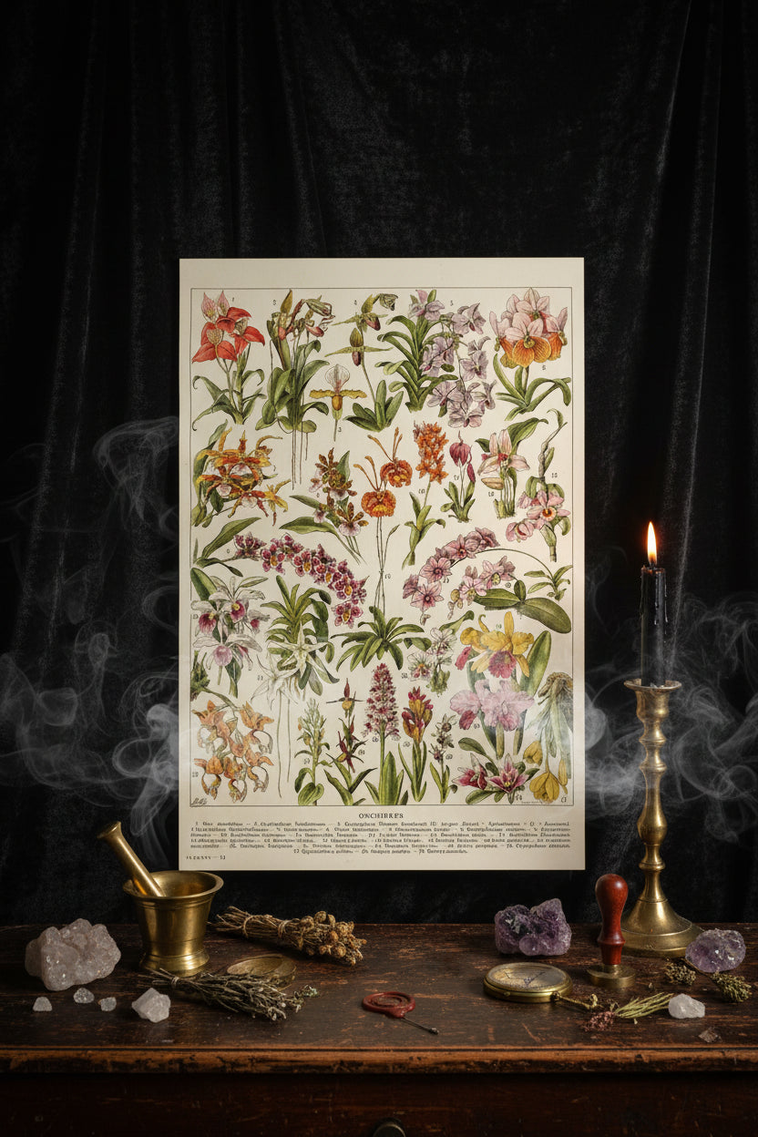 Mushroom Biology Poster - Sorceress Sanctuary 1 (without box) / 13x18cm(5x7in)-1 (without box) / 20x25cm(8x10in)-1 (without box) / 30x40cm(12x16in)-1 (without box) / 40x50cm(16x20in)-1 (without box) / 40x60cm(16x24in)