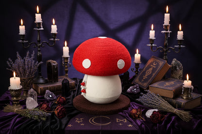 Mushroom Cat Scratcher - Sorceress Sanctuary Red Poisonous Mushroom