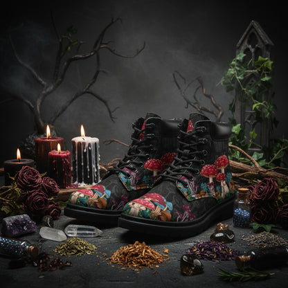 Mushroom Enchanted Boots - Sorceress Sanctuary mushroom pattern / 35-mushroom pattern / 36-mushroom pattern / 37-mushroom pattern / 38-mushroom pattern / 39